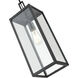 Atless 1 Light 7 inch Powder Coated Black Outdoor Pendant